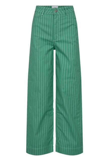 Priser på Nümph - Jeans - Nuparis Cropped Jeans - Green stripe/Green Spruce