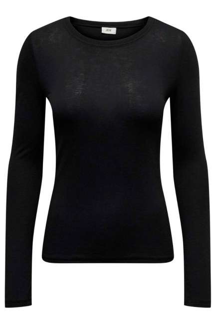 Priser på JDY - Bluse - JDY Suma Wool L/S O Neck Top - Black