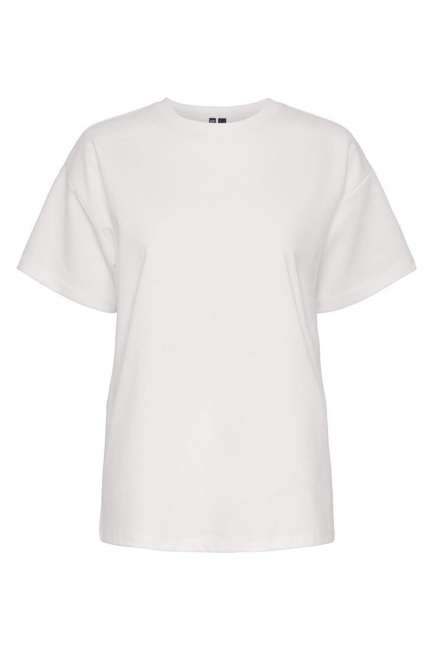 Priser på Pieces - T-shirt - PC Skylar SS Oversized Tee - Bright White