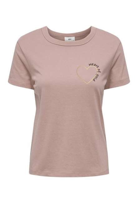 Priser på JDY - T-shirt - JDY Paris S/S Print Top Jrs Exp - Rose Smoke