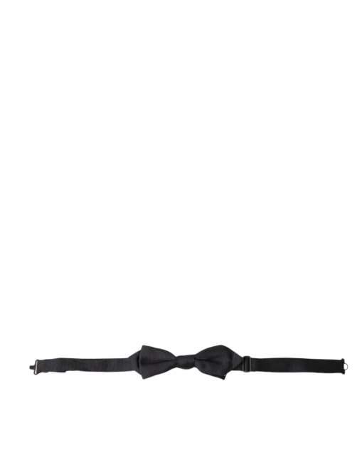 Priser på Dolce & Gabbana Sort Solid Silke Adjustable Neck Papillon Bow Tie
