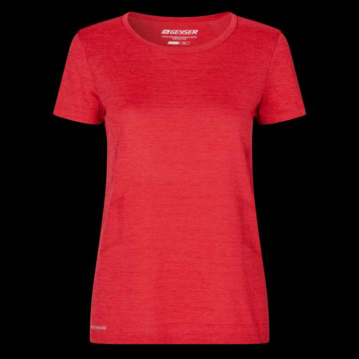 Priser på ID GEYSER Dame T-shirt - Rød melange - XL
