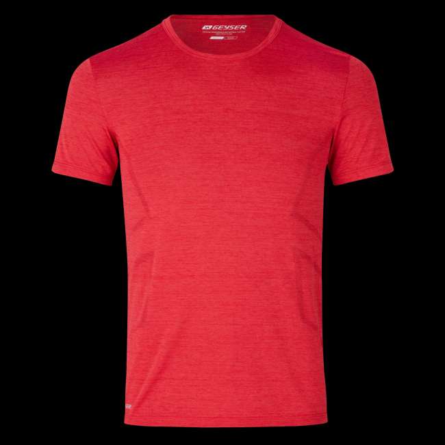 Priser på ID GEYSER Herre T-shirt - Rød melange - 2XL