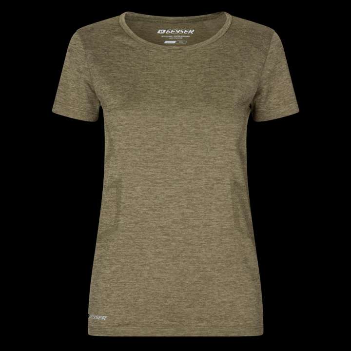 Priser på ID GEYSER Dame T-shirt - Oliven melange - 3XL