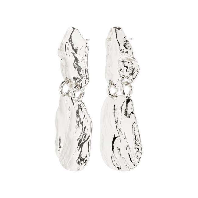 Priser på Pilgrim BLOOM recycled øreringe sølvbelagt