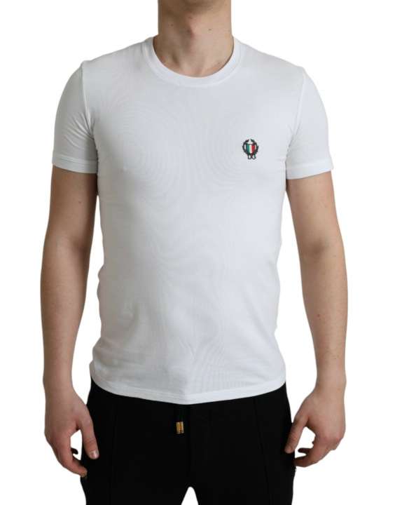 Priser på Dolce & Gabbana Hvid Logo T-shirt