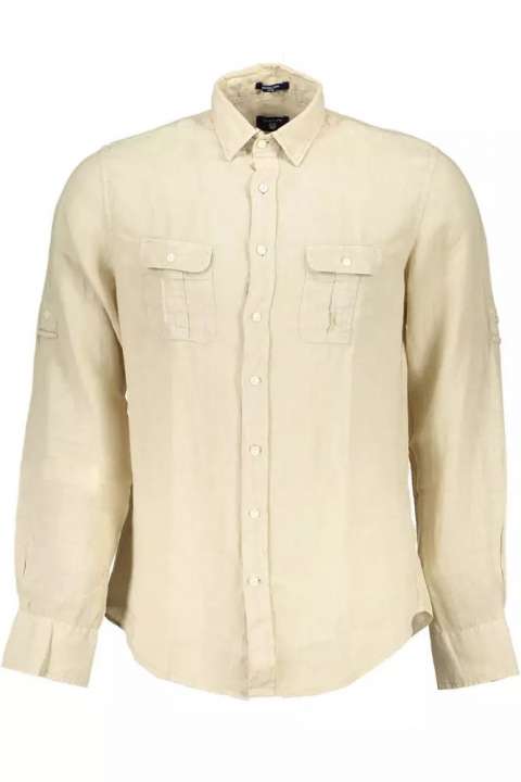 Priser på Gant Beige Linen Skjorte
