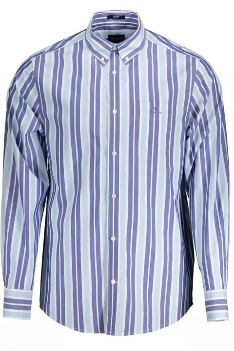 Priser på Gant Light Blå Bomuld Skjorte