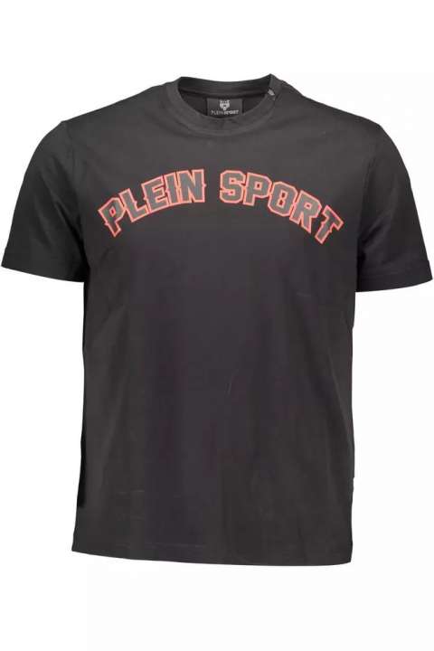Priser på Plein Sport Sort Bomuld T-Shirt