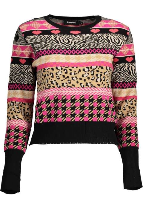 Priser på Desigual Sort Polyester Sweater