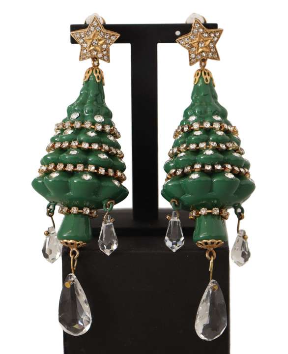Priser på Dolce & Gabbana Enchanting Crystal Christmas Tree Clip-On Earrings