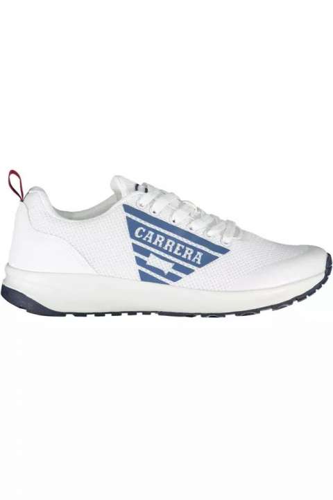 Priser på Carrera Hvid Polyester Sneakers