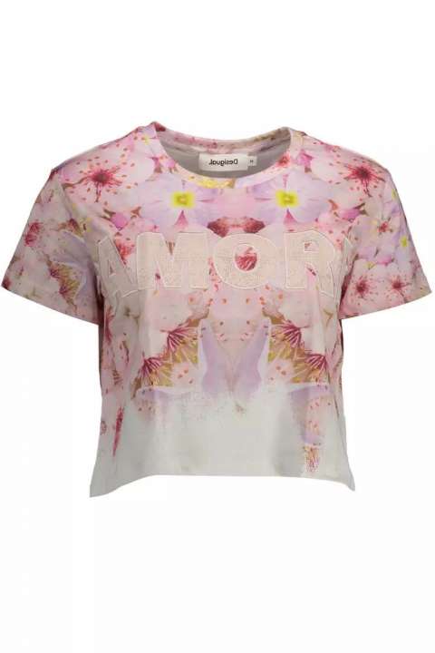 Priser på Desigual Pink Bomuld Tops & T-Shirt