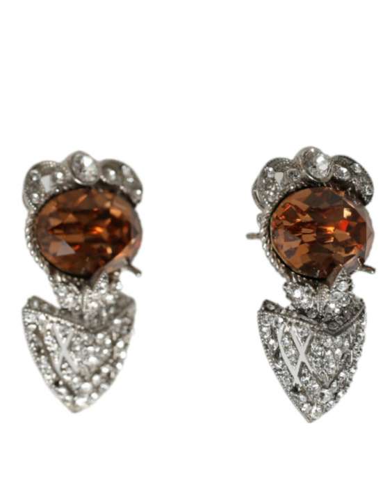 Priser på Dolce & Gabbana Silver Crystal Stone 925 Sterling Earrings