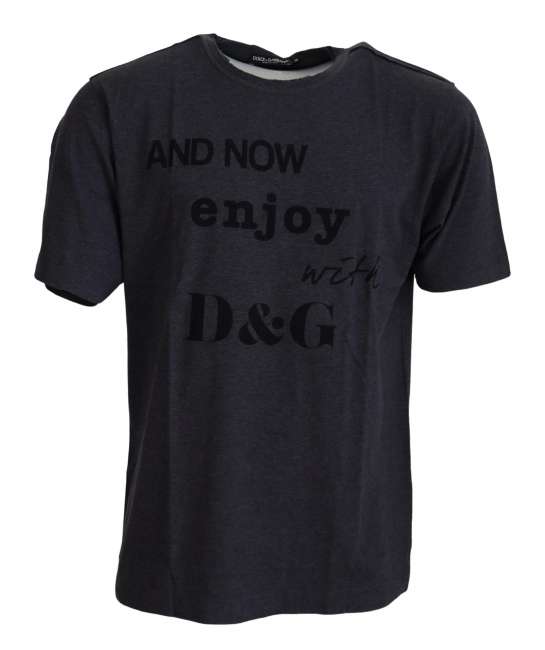Priser på Dolce & Gabbana Grå Bomuld T-shirt