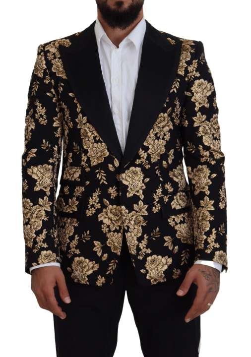 Priser på Dolce & Gabbana Sort Guld Blazer