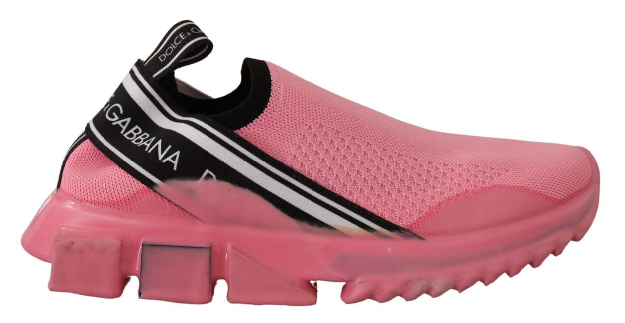 Priser på Dolce & Gabbana Pink Sorrento Sneakers