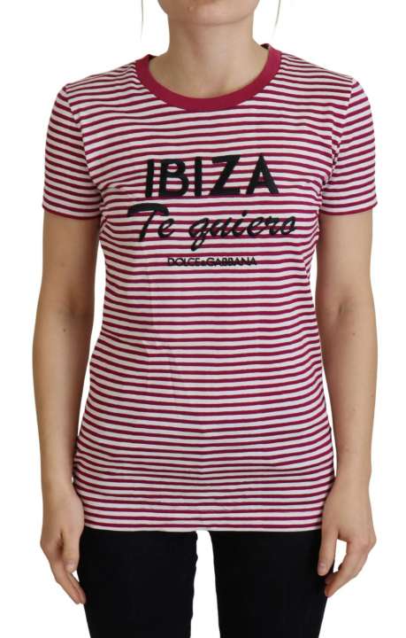 Priser på Dolce & Gabbana Hvid Pink IBIZA T-shirt
