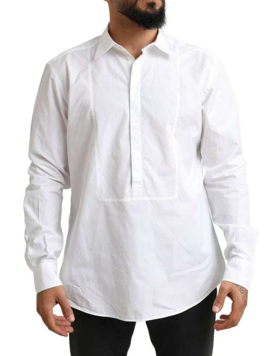 Priser på Dolce & Gabbana Hvid Bomuld Skjorte