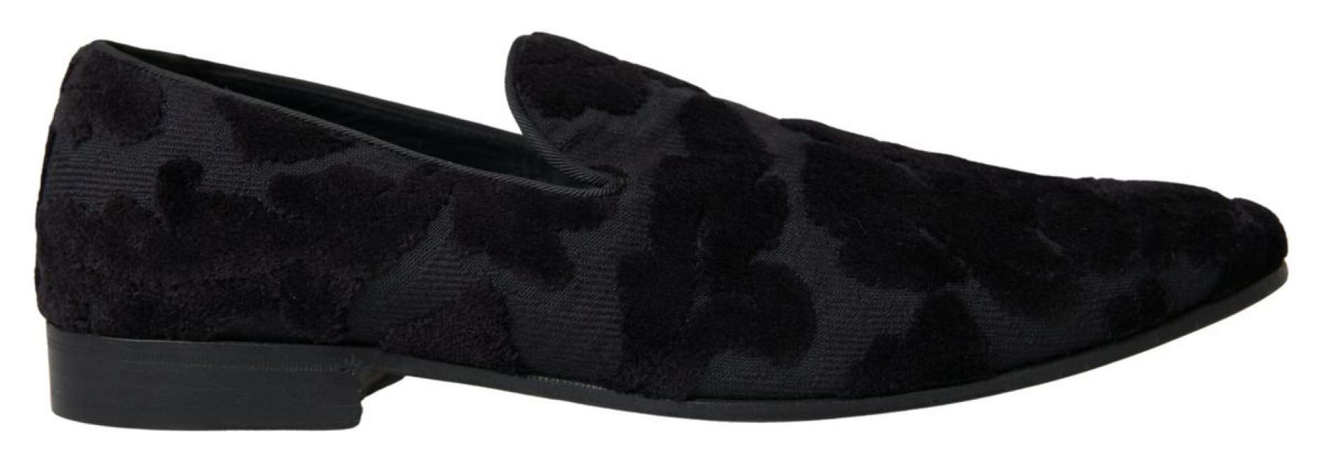 Priser på Dolce & Gabbana Sort Brocade Loafers Sko