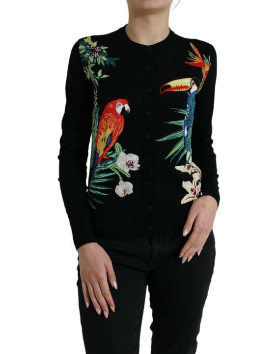 Priser på Dolce & Gabbana Sort Uld Cardigan Sweater