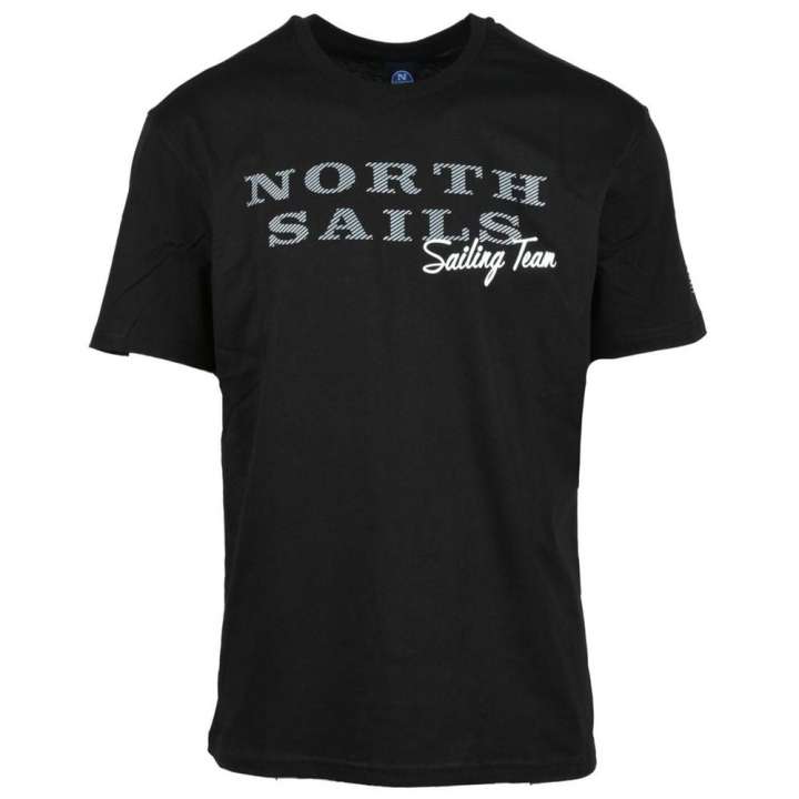 Priser på North Sails Embossed Sort Logo Bomuld T-Shirt