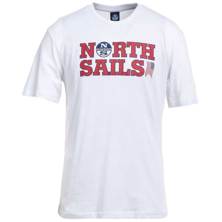 Priser på North Sails Elegant Hvid Bomuld Logo T-Shirt