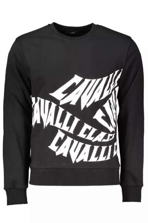 Priser på Cavalli Class Sort Bomuld Sweater
