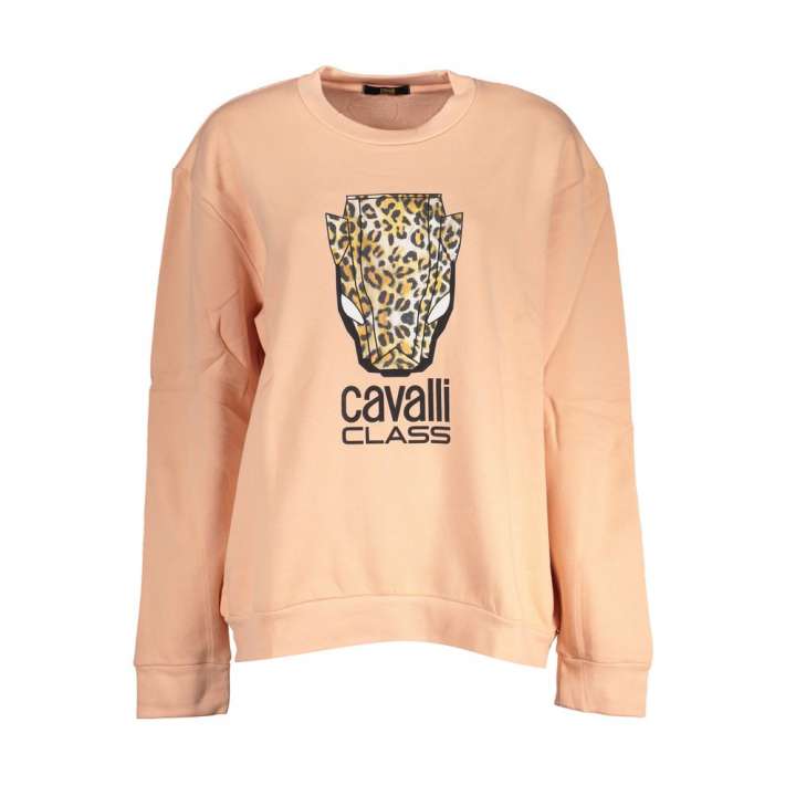 Priser på Cavalli Class Pink Bomuld Sweater