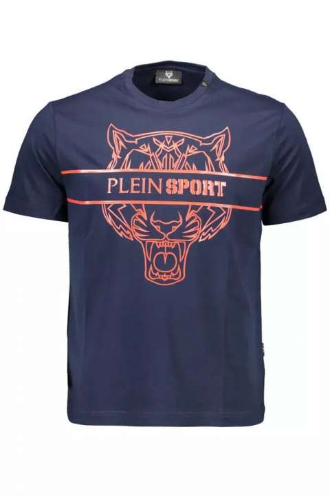 Priser på Plein Sport Blå Bomuld T-Shirt