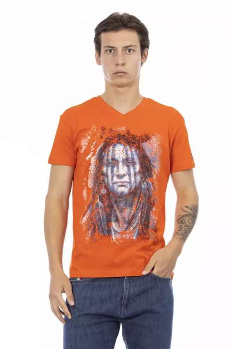 Priser på Trussardi Action Orange Bomuld T-Shirt