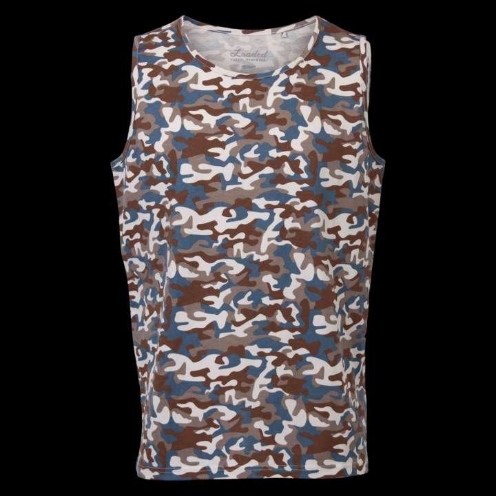 Priser på Loaded Mass Herre Tanktop - P8 Aop Coronet Blue - M