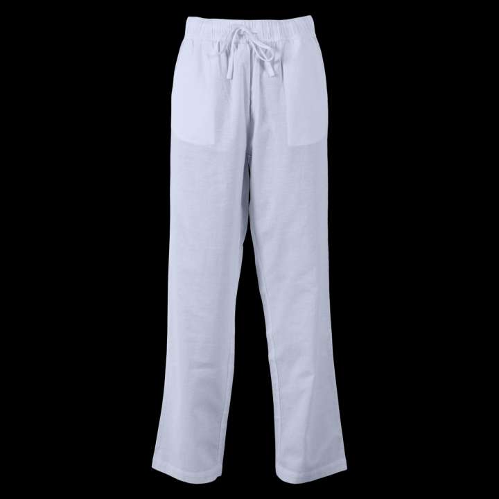 Priser på Steenholt Linett Dame Bukser i hørmix - Heavenly Blue - 2XL