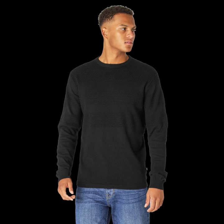 Priser på Marcus Affleck Herre Striktrøje - Black - 2XL