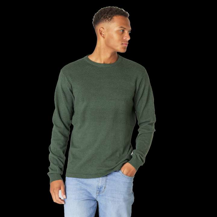 Priser på Marcus Affleck Herre Striktrøje - Urban Green Mix - XL