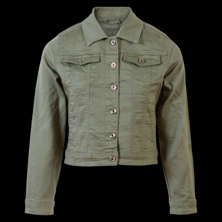 Priser på BS Jeans Dame Denimjakke - Khaki - S