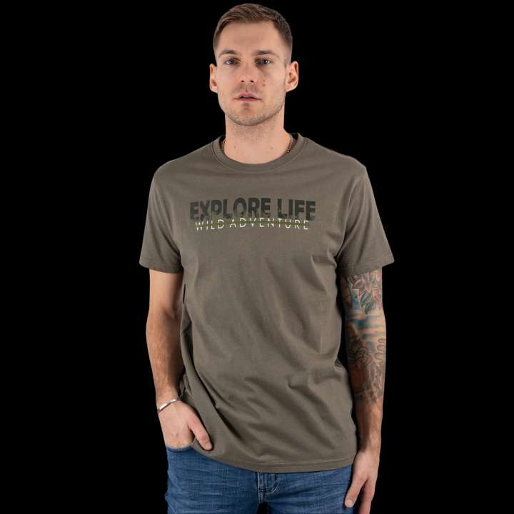 Priser på Marcus Ralph Herre T-shirt - Dusty olive - M