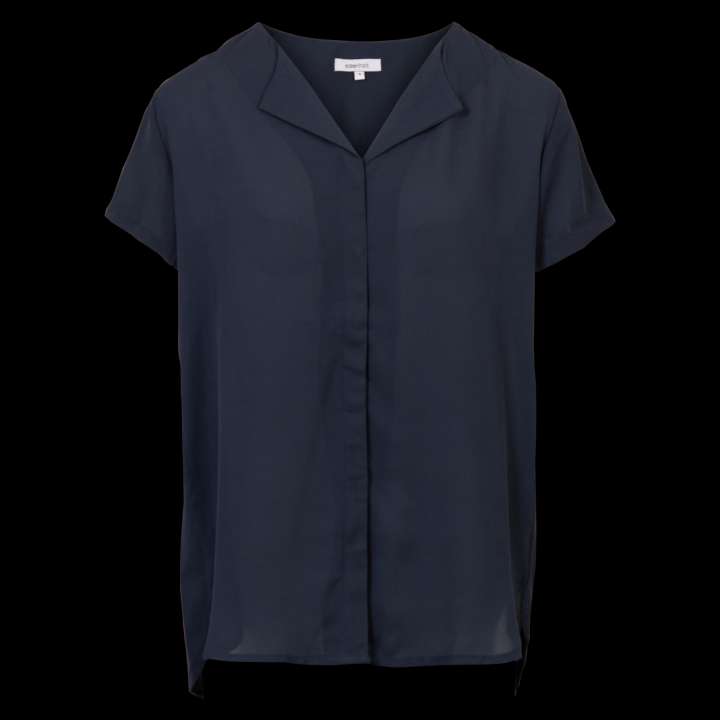 Priser på Steenholt Clara Dame Kortærmet bluse - Navy - M