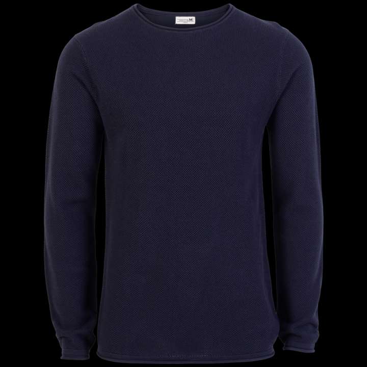 Priser på Marcus Herre Striktrøje - Dark Navy - S