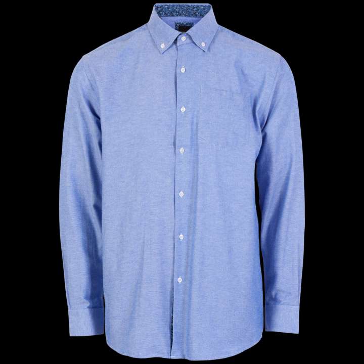 Priser på Carnét Samre Herre Skjorte - Medium Dark Blue - 6XL