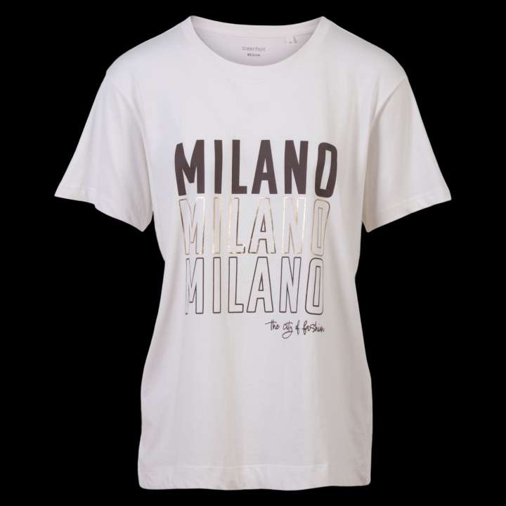 Priser på Steenholt Sass Dame T-shirt Plus Size - P41 Gardenia - 48