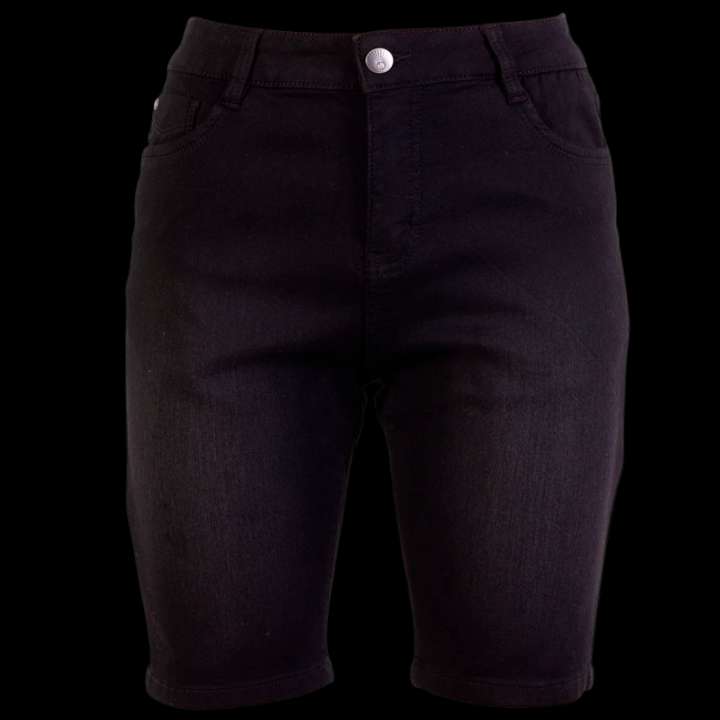 Priser på Steenholt Grace Dame Shorts Plus Size - Black Denim - 50