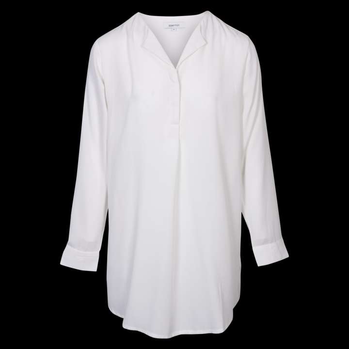 Priser på Steenholt Clara Dame Kjole Plus Size - Bright White - 48