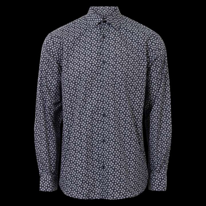 Priser på Carnét Ash Herre Skjorte Plus Size - Blue Nights - 3XL