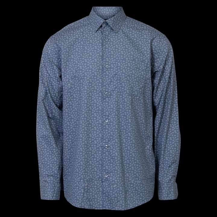 Priser på Carnét Ash Herre Skjorte Plus Size - Coronet Blue - 4XL