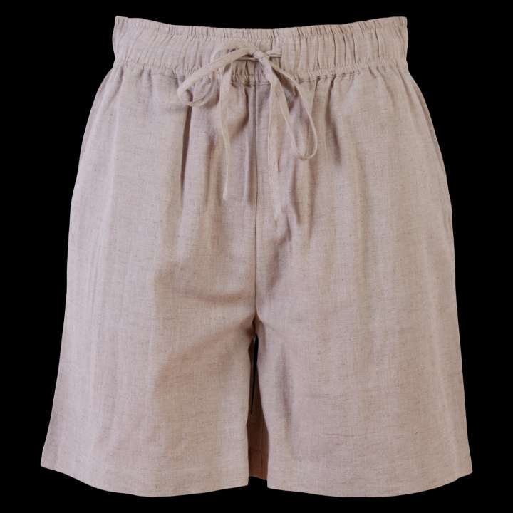 Priser på Steenholt Linett Dame Shorts i hørmix Plus Size - Woody - 46