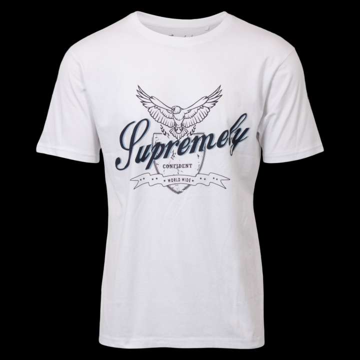 Priser på Loaded Sass Herre T-shirt Plus Size - P1 Brigth White - 3XL