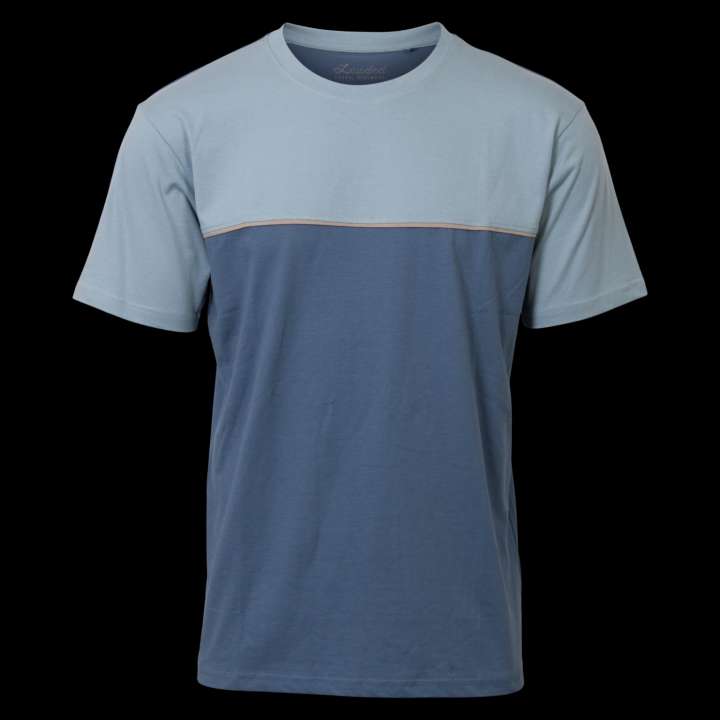 Priser på Loaded Sass Herre T-shirt Plus Size - P2 Coronet Blue Block - 3XL