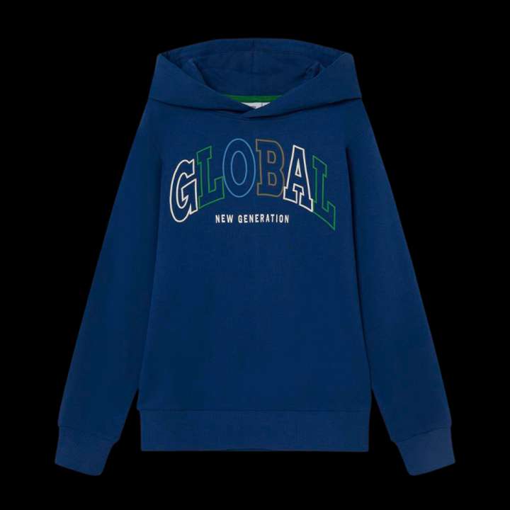 Priser på Guppy Liel Børne Hættetrøje - Navy Peony - 146/152