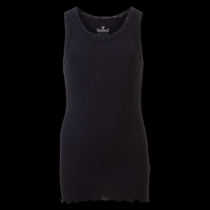 Priser på Queenz Roselina Pige Top - Black - 134/140